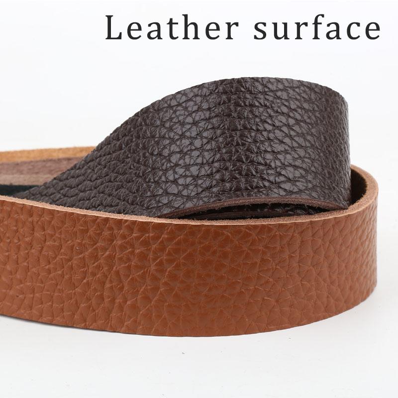 3.5mm Thick Top Layer Lychee Patterned Cowhide Handmade DIY Shoulder Bag with Belt, Soft Leather Shoulder Strap, Leather Rope, a