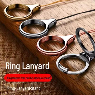 Multifunctional Metal Ring & USB Flash Drive Keychain Lanyard for Mobile Phones