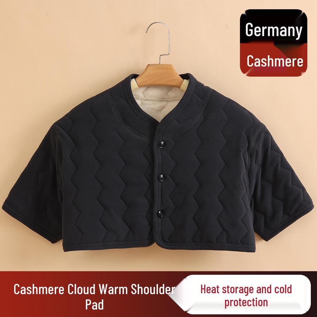 Cashmere Shoulder & Neck Warmer Vest, Sleeveless, Unisex, Ideal for Middle-Aged & Elderly, Cold Protection & Warmth.