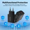 40W Dual PD Type-C Fast Charger for Mobile Phones