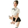 Manyan Sexy Lingerie: Cute Student Outfit with Pleated Skirt (College Style 9762)