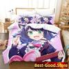 Show By Rock! Bedding Set Cartoon Anime Three-Piece Set Adult Kid Bedroom Duvetcover Sets 3D Kawaii Cute Girls