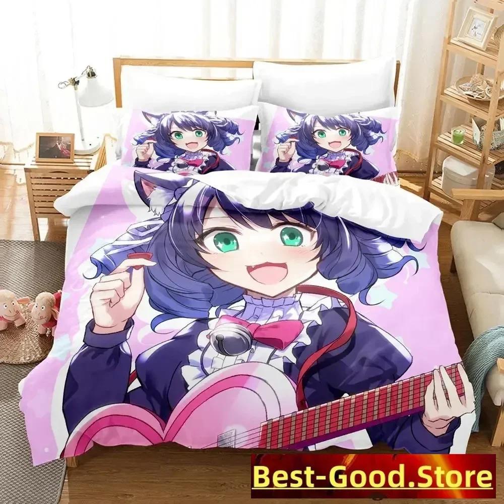 Show By Rock! Bedding Set Cartoon Anime Three-Piece Set Adult Kid Bedroom Duvetcover Sets 3D Kawaii Cute Girls