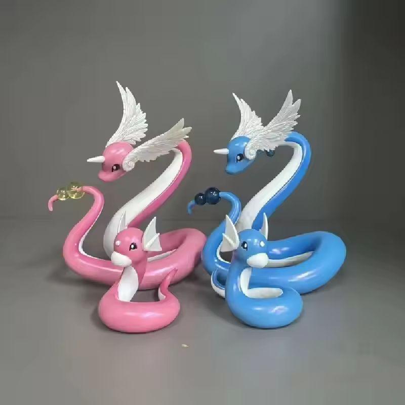 PokéMon Anime Figure Dragonair Action Figure Purple Anime Peripheral Samuel•Oak Kawaii Desk Decor Toy Collect Model Gift