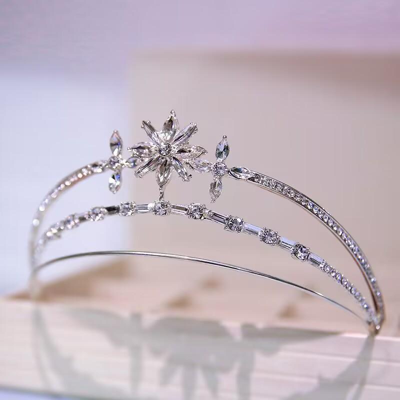 

Корона невесты Головной убор Основное свадебное платье Стразы Аксессуар для волос Европейская и американская свадьба Женская корона Аксессуар к платью принцессы