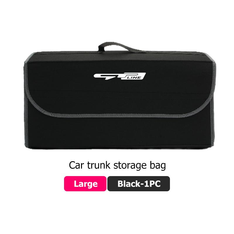 Car Trunk Storage Box Large Capacity Auto Multiuse Tools Bag For KIA Gt Gtline Xline Ceed Forte RIO STINGER Seltos K3 K4 EF7
