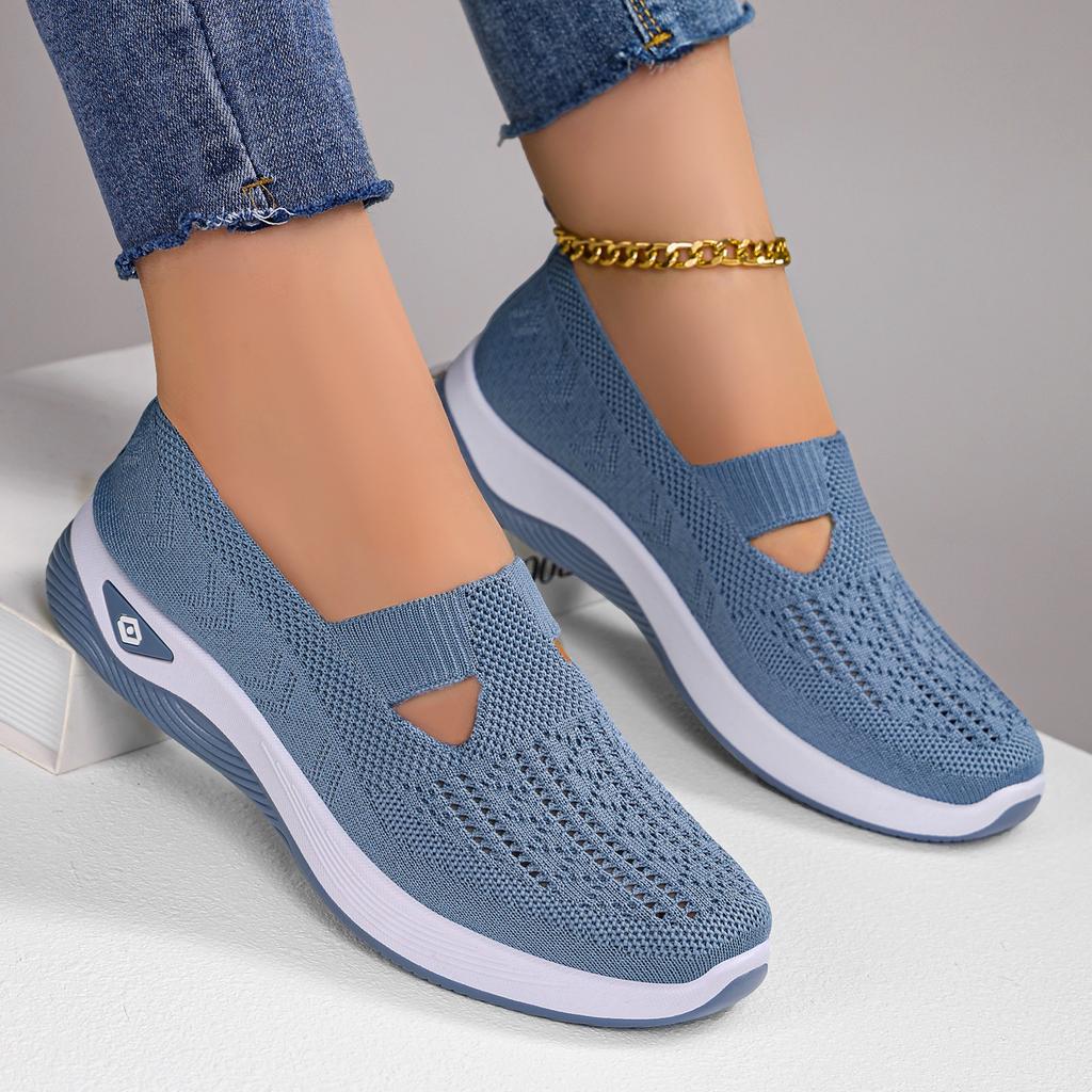 Fashion 2026 Women's Sneakers Breathable Slip On Walking Shoes Mesh Low Top Womens Vulcanized Shoes Soft Sole Lightweight Women Shoes