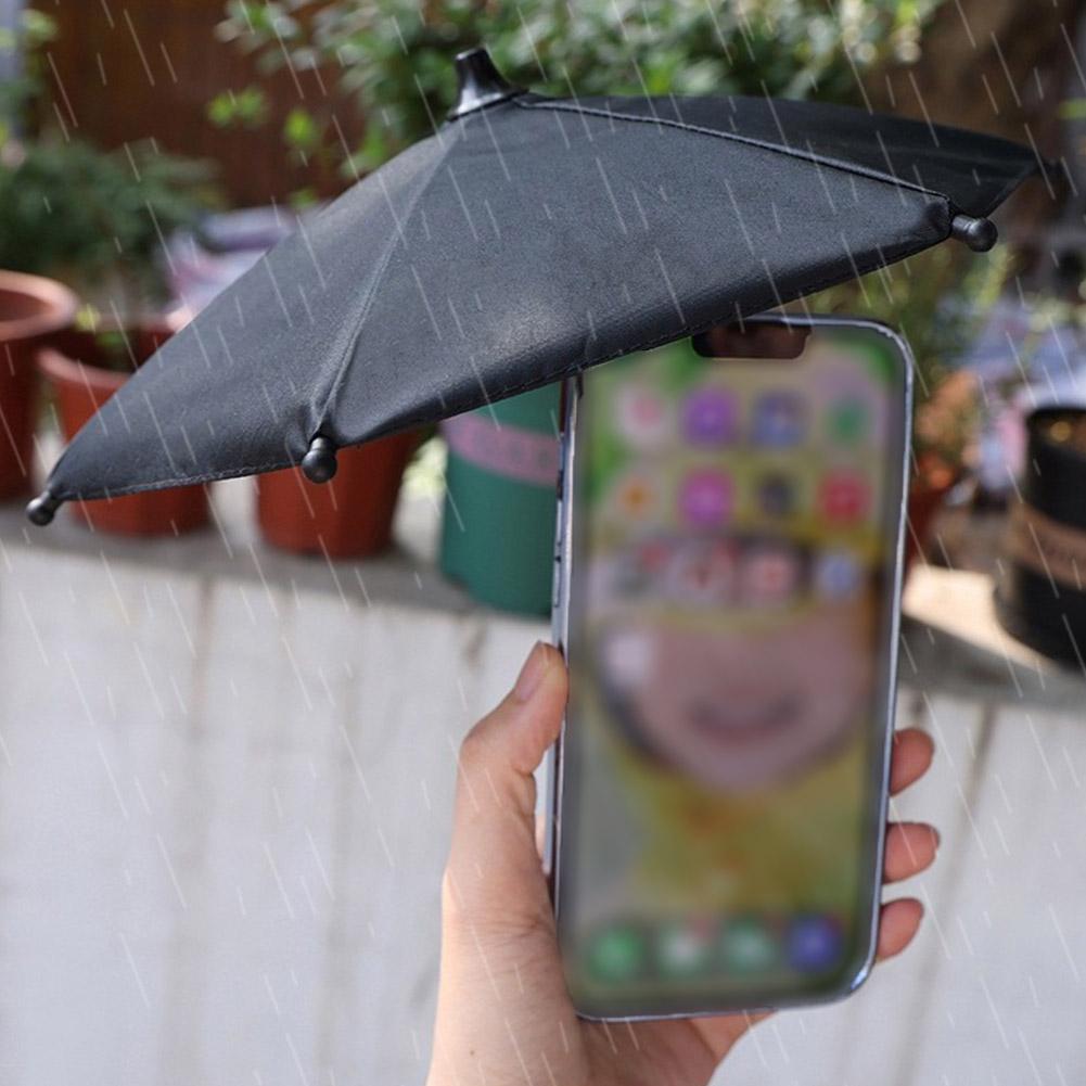 Magnetic Phone Umbrella for Iphone 15/14/13/12 Pro/Pro Max Anti-glare Sun Shade Shield Cover 360° Rotation Mini Umbrella 24cm