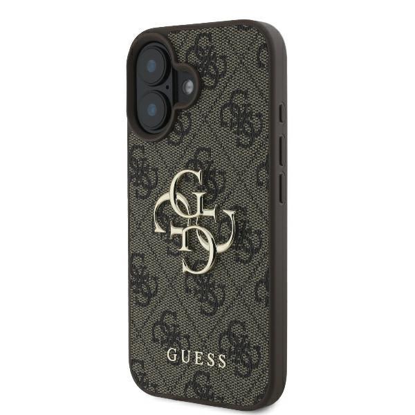 Guess Guhcp16S4Gmgbr Iphone 16 6.1 Brązowy/Brown Hardcase 4G Big Logo