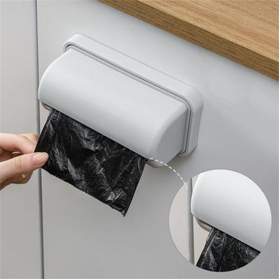 PC Toilet Garbage Bag Storage Box Without Punching Simple Wall Mounted Collector Kitchen Pull-out Sorting Garbage Box