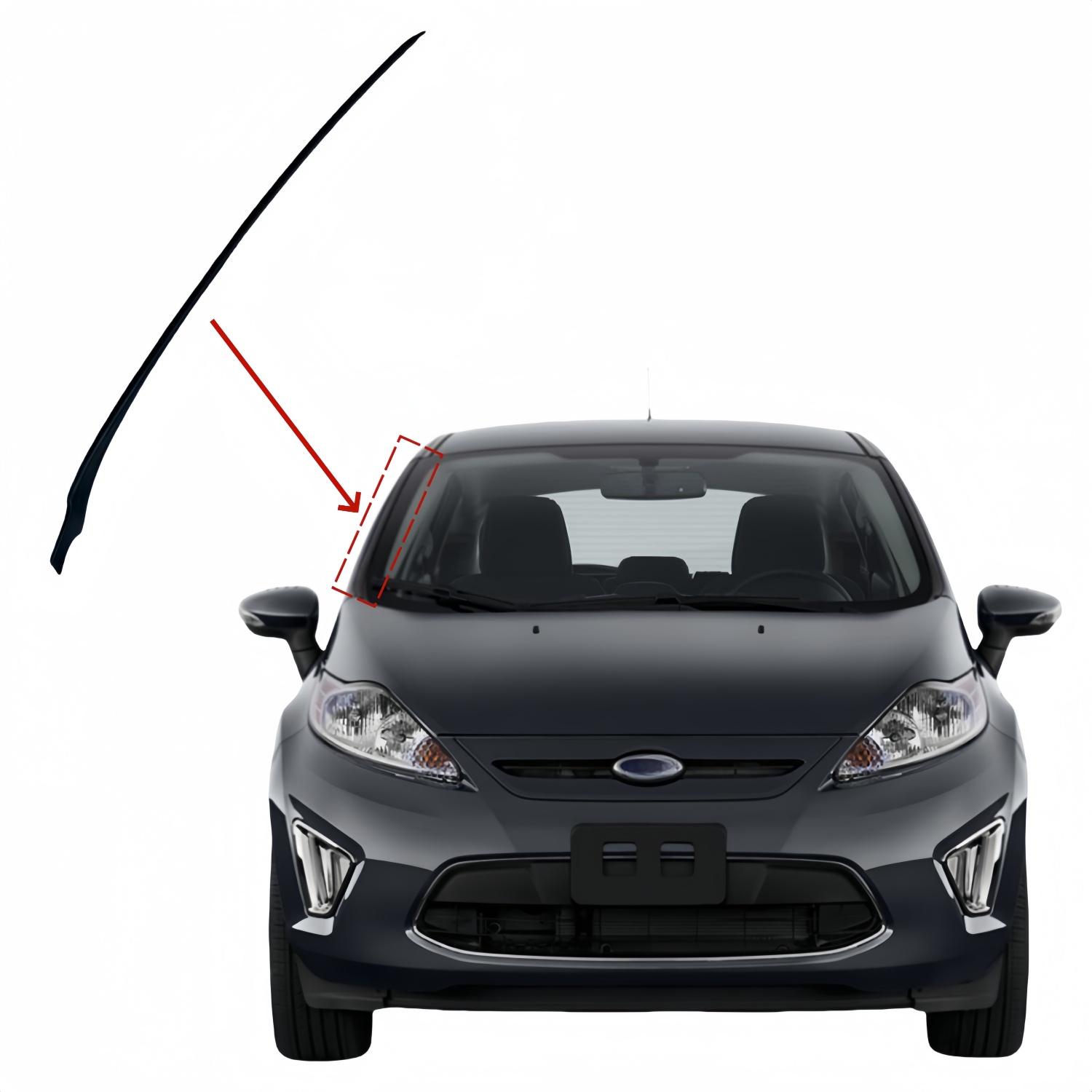 Windshield Windscreen Vertical Moulding Trim Left