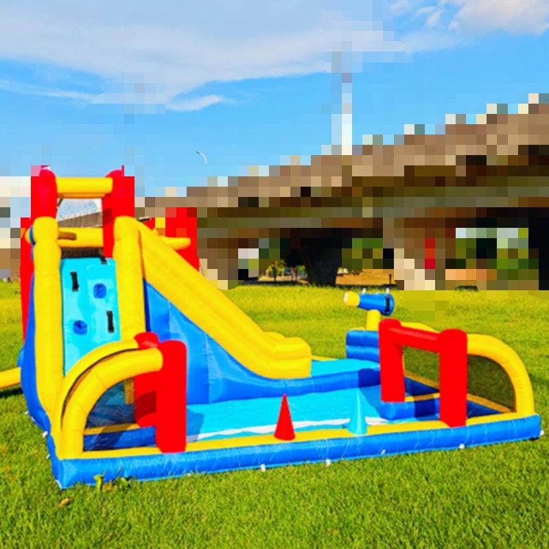 Children's Inflatable Toys Bounce Castle Indoor Outdoor Water Spray Football Bounce Bed Holiday Inflatable Slide Toys for Kids