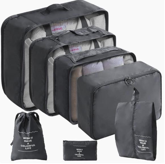 8-Piece Travel Clothing Storage Bag Set