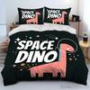 Cartoon Dinosaur Space Cute Dino Children Duvet Cover Set HD Comforter Cover for Kids Bedding Sets Bedclothes Bedroom Decor