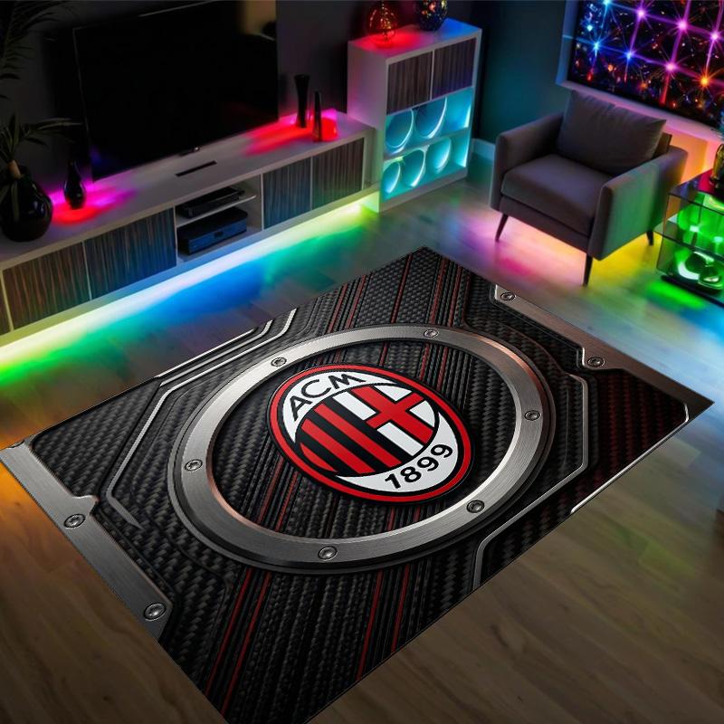 AC Milan Design Crystal Velvet Carpet Cozy Non?Slip Printed Rug For Bedroom Living Room Entrance