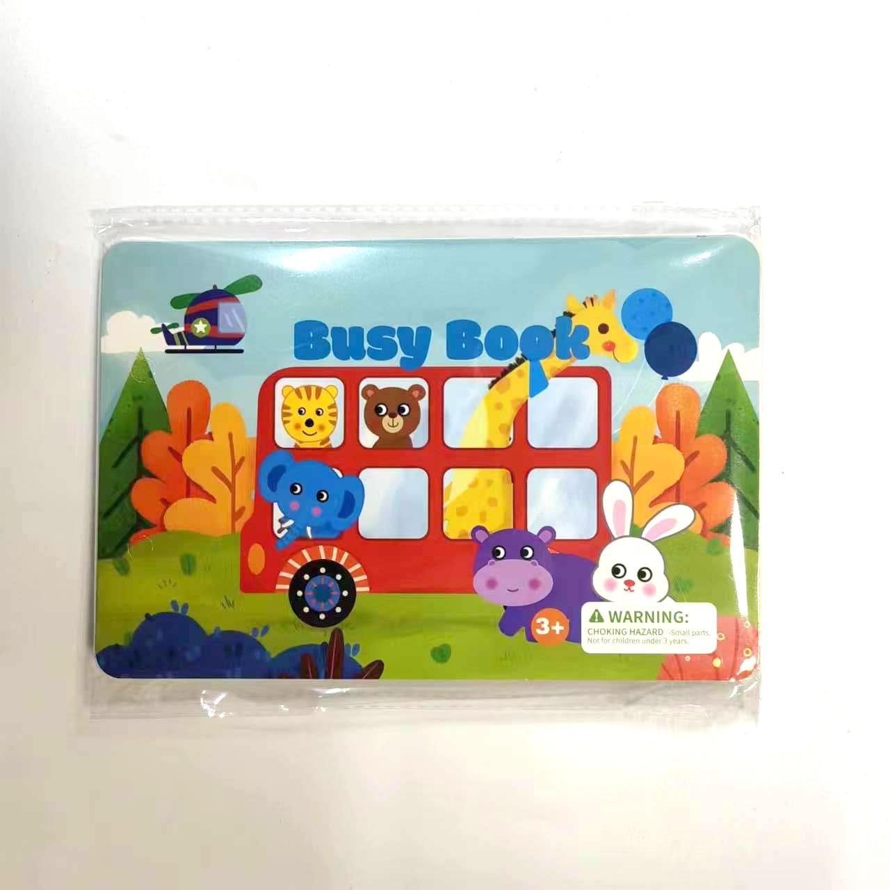 Busy Book For Toddlers Reusable Sticker Book For Fine Motor Skills Preschool Educational Animal Quiet Book For Kids