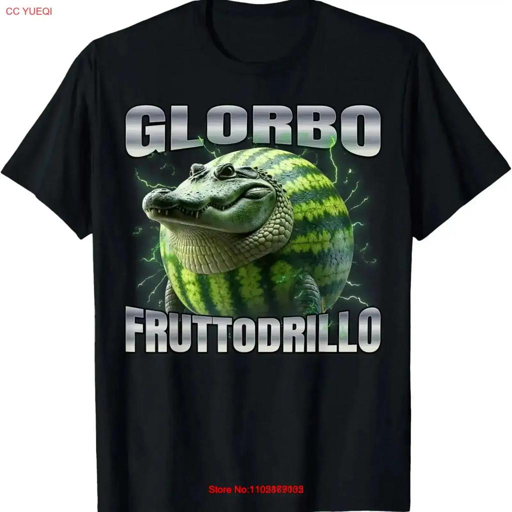 Glorbo Fruttodrillo T Shirt Vintage Top For Everyday Wear Stretched Graphic Slightly Soft Versatile Designer Clothes