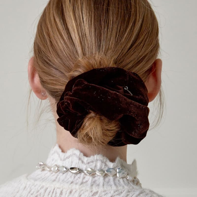 Jean Paul Clarisse Milky Way Velvet Scrunchie JP-22-230S