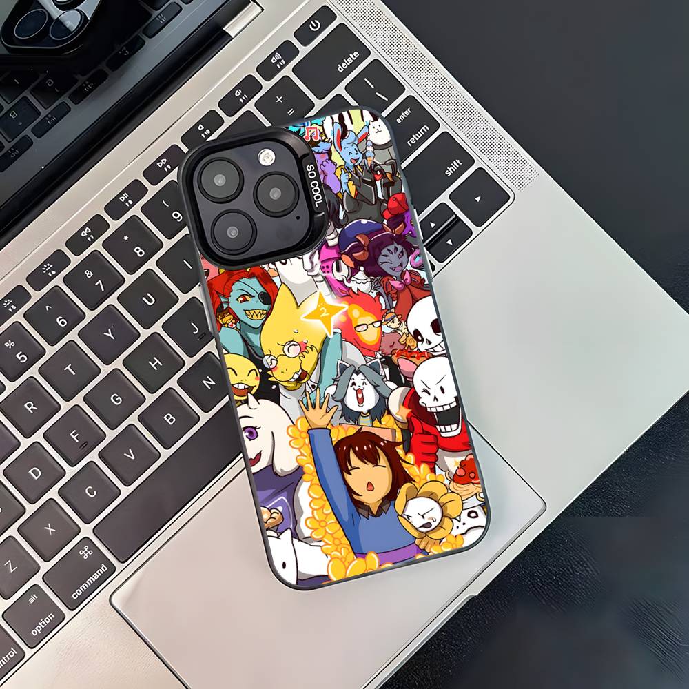 Game U-Undertale-es Phone Case For iPhone 17,16,15,14,13,12,11,Pro,Max,Plus,Black Matte Shockproof Cover