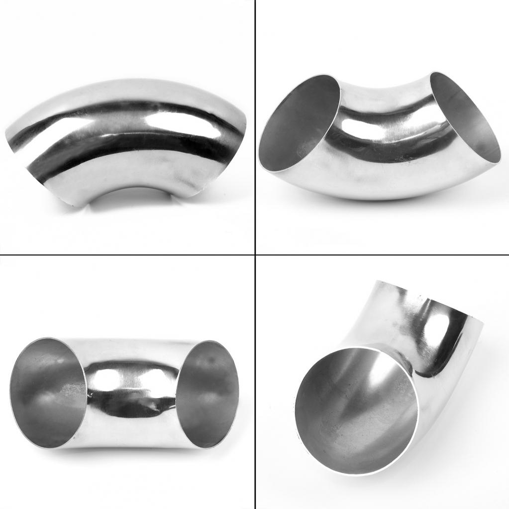 63mm Stainless Steel 90 Degree Car Exhaust Elbow Bend Pipe Tube Mandrel Fitting
