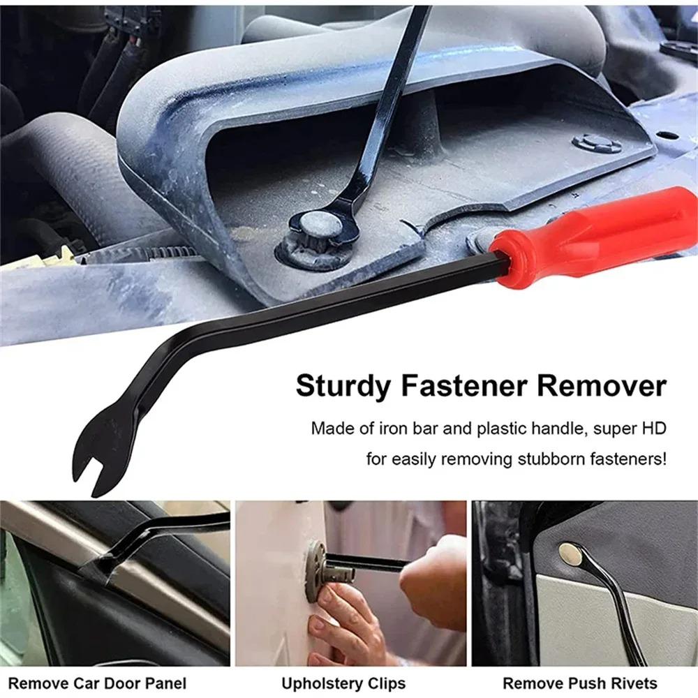 Fixing jaw screwdriver and nail puller set for auto door trim clip removal suit for car modification