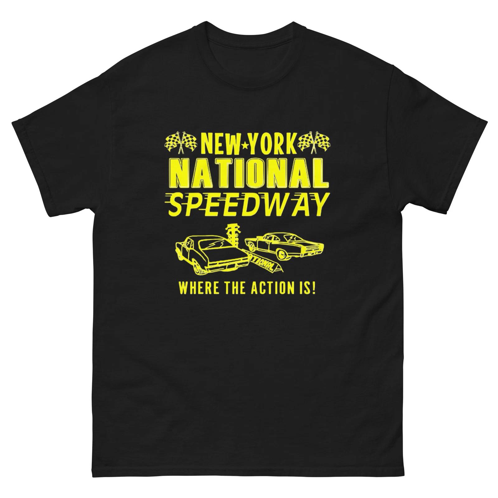 NY NATIONAL SPEEDWAY DRAG STRIP T-Shirt by RACE CITY RETRO GASSER MUSCLE CAR 2XL