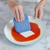 Cream Scraper with Measure Equivalents Food Grade Silicone Dough Cream Scraper Kitchen Baking Gadget