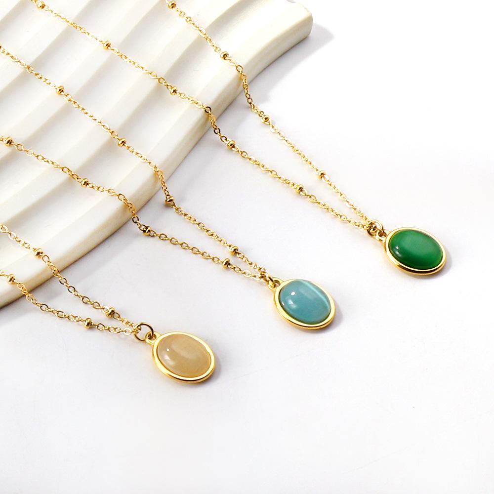 Fashion Titanium Steel Necklace Women Light Luxury Minimalist Hip Hop Pendant Jewelry for Daily Wear
