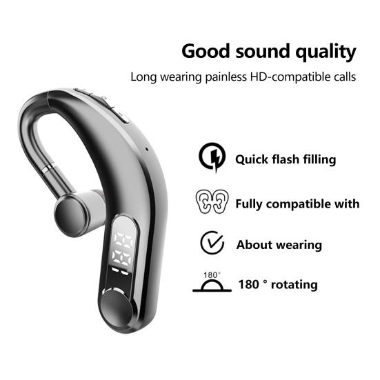 M22 Bluetooth-compatible Earphone Ear Hook Noise Cancellation Universal Wireless Stereo Music Sports Headset for Business
