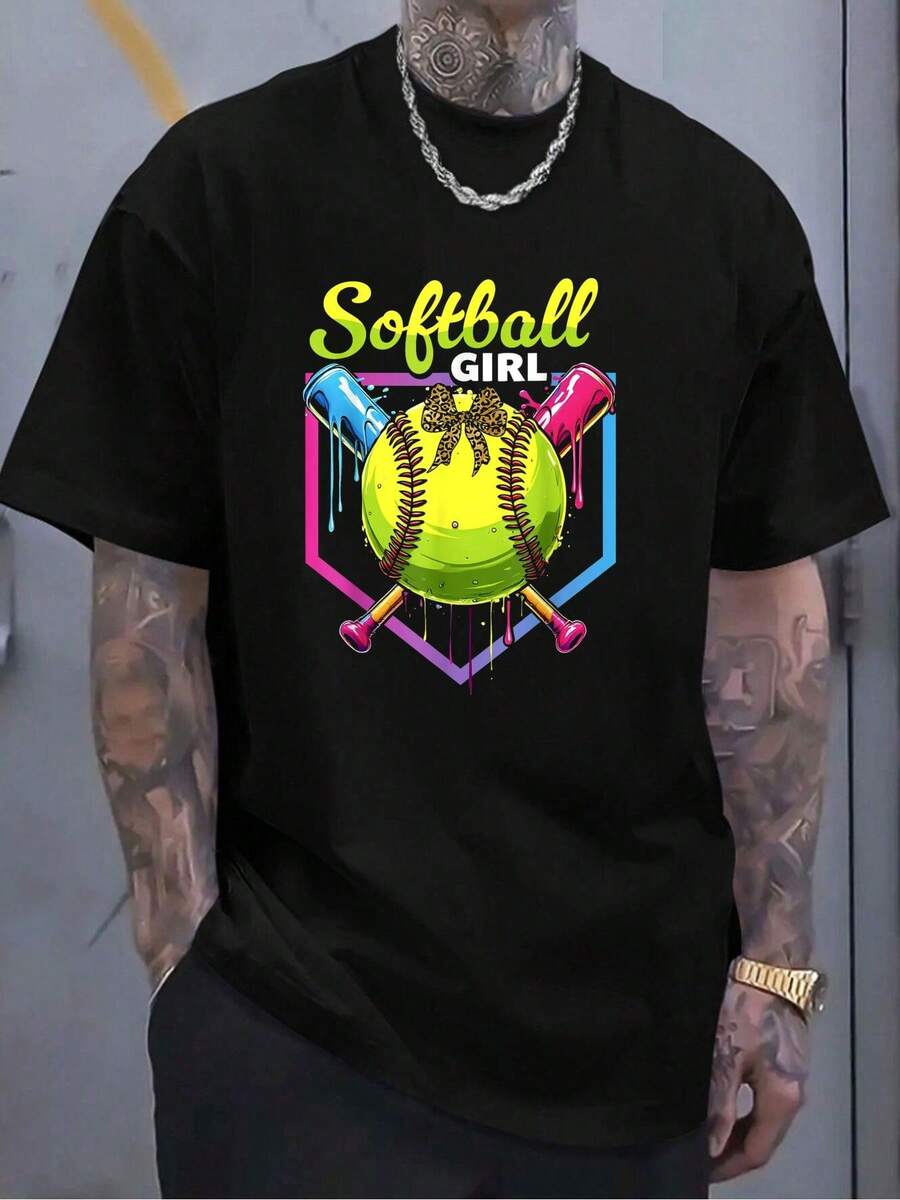 

Softball Drip Girls Ice Cream Drip Youth Softball Girl Bow Unisex T-Shirt XXXL