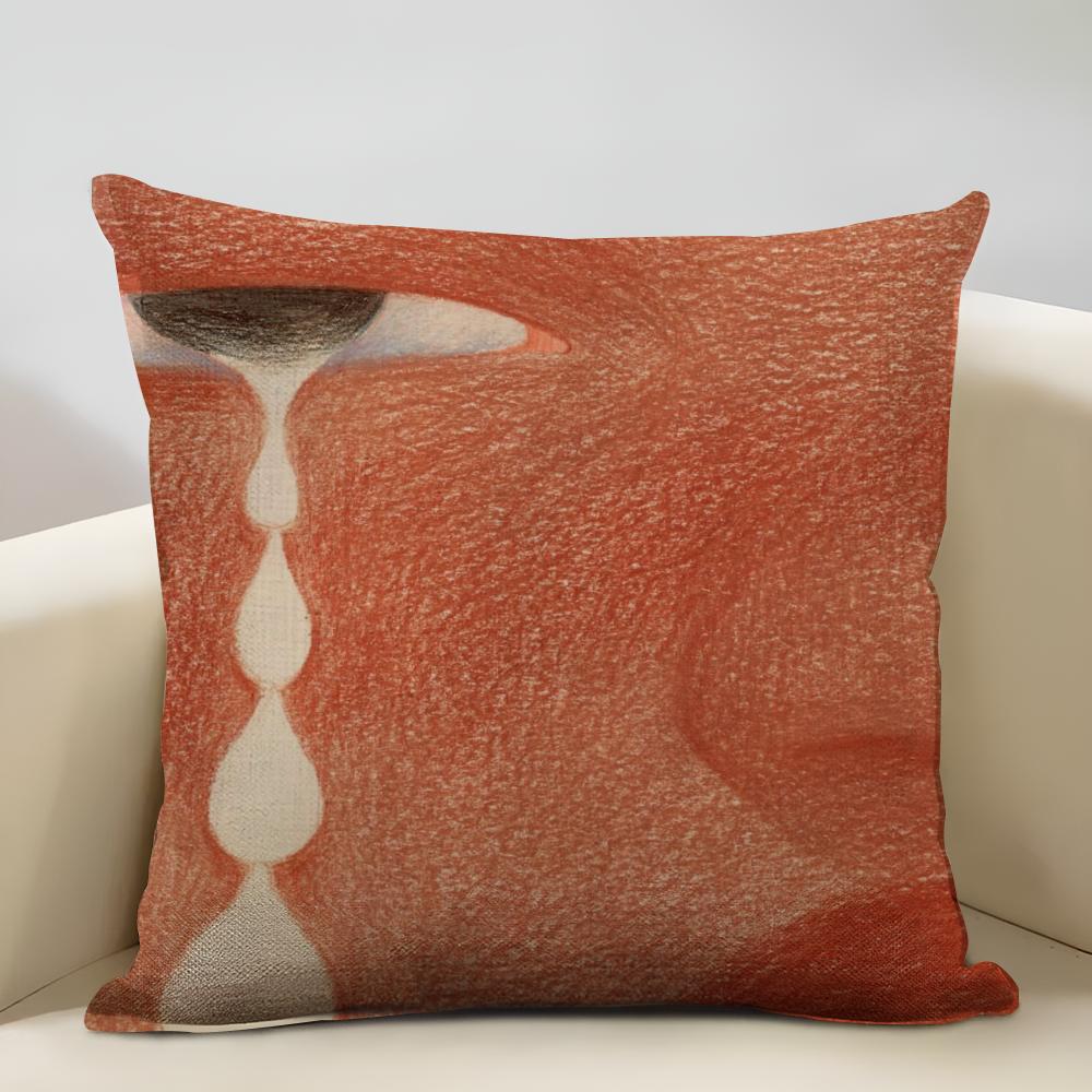 Tear Nevus Cushion Cover Household Decoration Linen Sofa Cushion Cover: Skin-Friendly & Breathable with Invisible Zipper