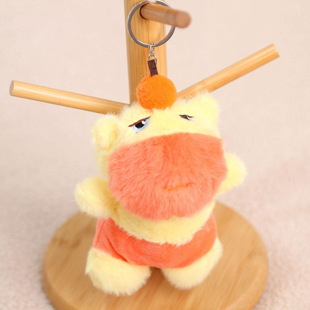 

Water Pig Plush Doll Keyring With Short Pile Fabric For Birthday Gift And Bag Decoration
