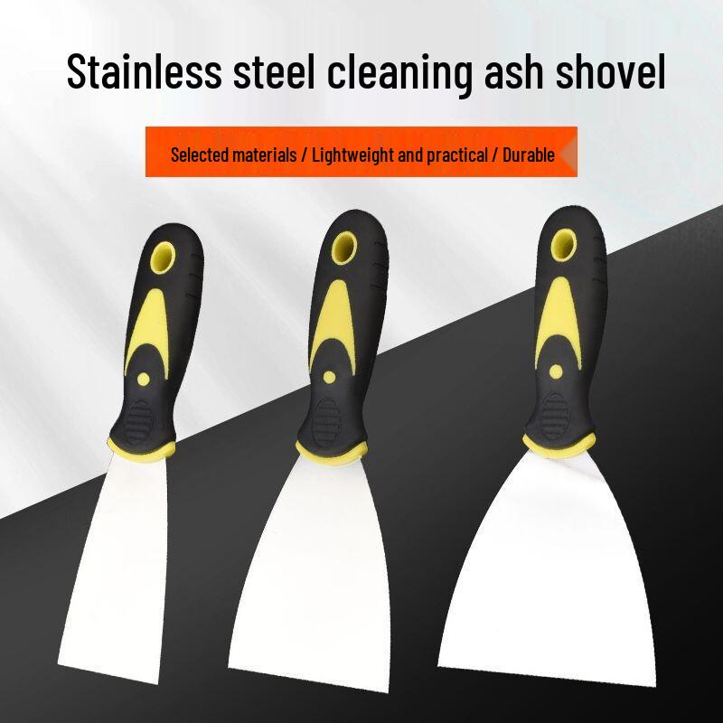 Stainless Steel Putty Knife: Gray Wall Scraper & Painter s Trowel - Thickened Integrated Design 1-inch Stainless Steel Putty Knife