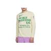 Nike Dri-FIT Vintage Letter Print Crew Neck Dopamine Long Sleeve T-Shirt With Drop Shoulder Men Tops Light-Yellow DX0903-113