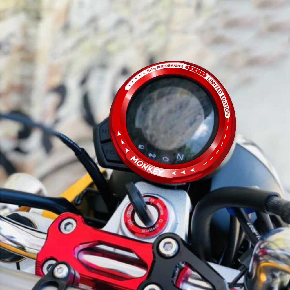 XIAMAOZPR for Monkey 125 CT 125 Ducks 125 Motorcycle Accessories Speedometer Gauge Meter Ring Cover Instrument Frame Ct125 (Silver)