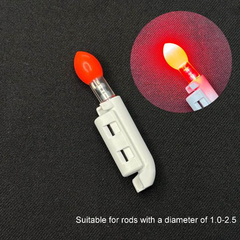 1 Piece Snap-In Electronic Pole Lamp Fishing Rod Alarm Light Luminous Stick Fishing Electronic Rod Light Diy Accessories