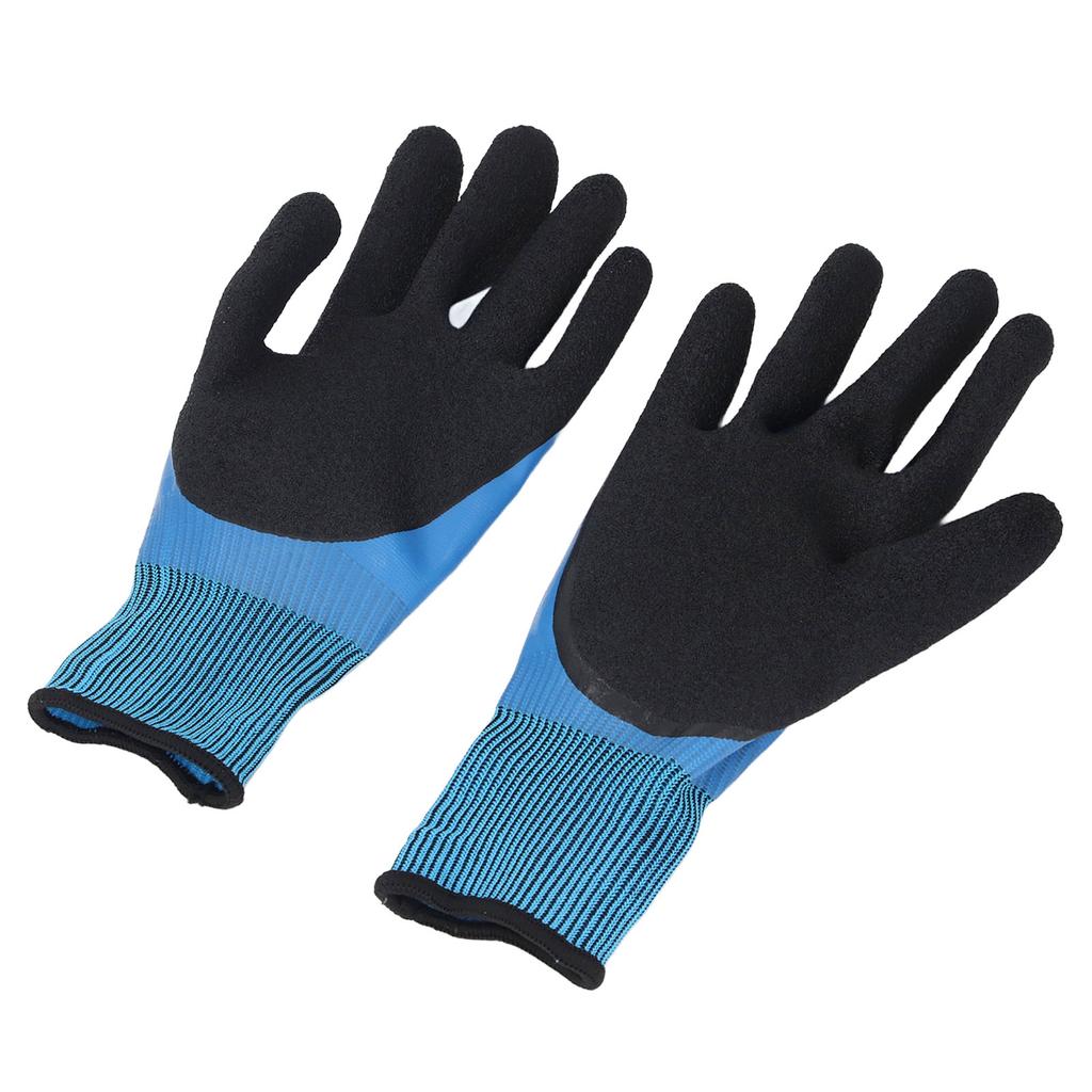 2 Pcs Electrical Insulated Gloves 1000V Voltage Double Sided Insulating Non Slip Nylon Rubber Electr
