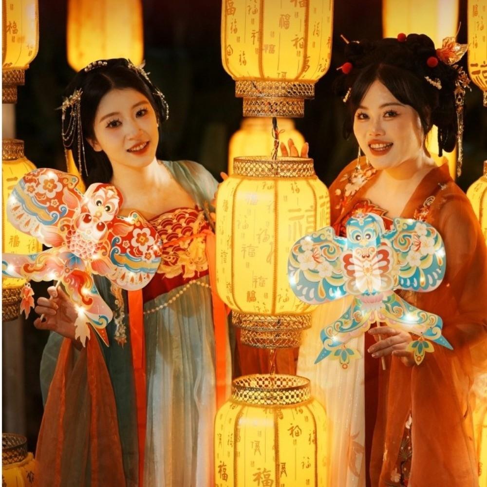 Can Carry and Hold Handheld Butterfly lantern DIY Portable Dragonfly Lamp  Props