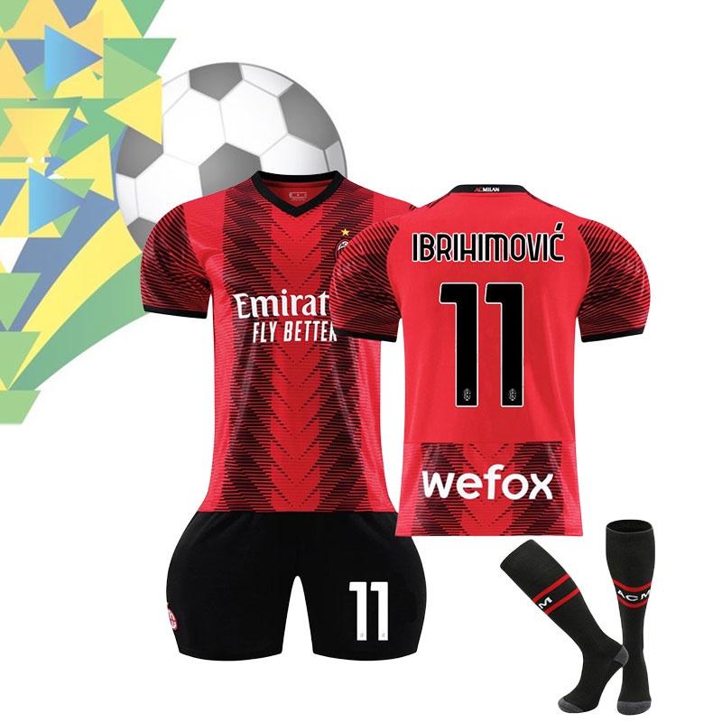 2023-24 Ac Milan Home Jersey Youth And Adult Sizes Football Apparel