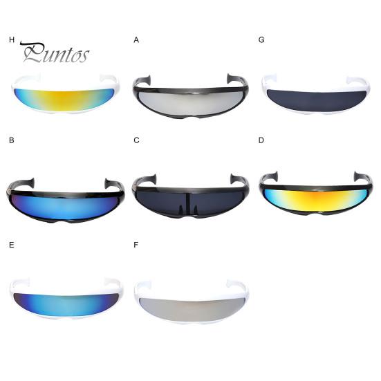 Colorful Sunglasses Novelty Futuristic Mirrored UV Protection Punk X-Men Men Personalized Narrow Sun Glasses for Women Outdoor Fashion