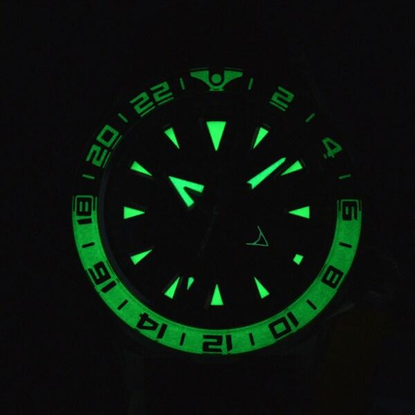Kentex MARINE GMT Black Men's Metal S820X-01 Wrist Watch