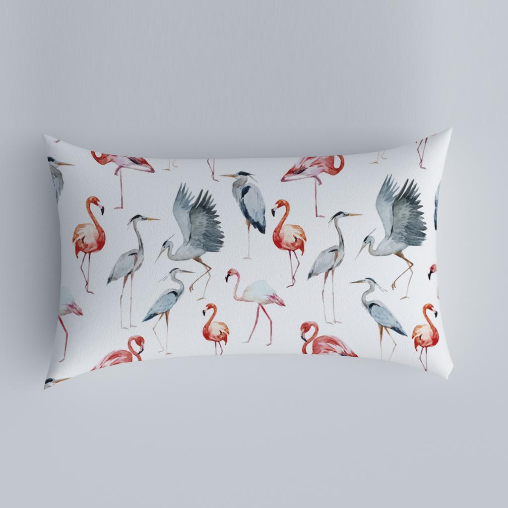 Bedroom Living Room Sofa Home Pillowcase Car Back Pillowcase Chinese Pillowcase Flower and Bird Pattern Cushion Cover