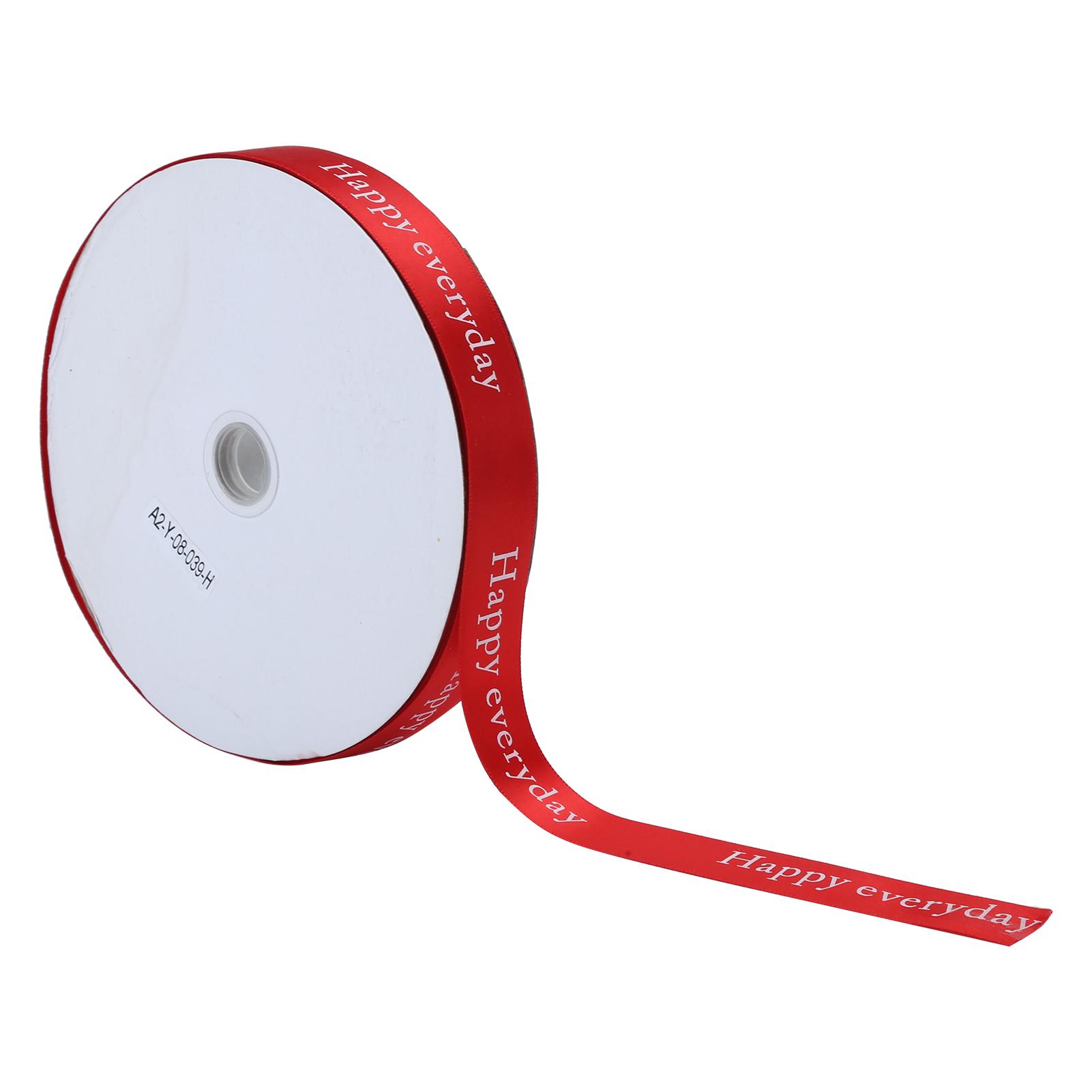 

Printing Satin Ribbon Personalized Christmas Xmas Ribbons for Holiday Gifts DecorationsRed