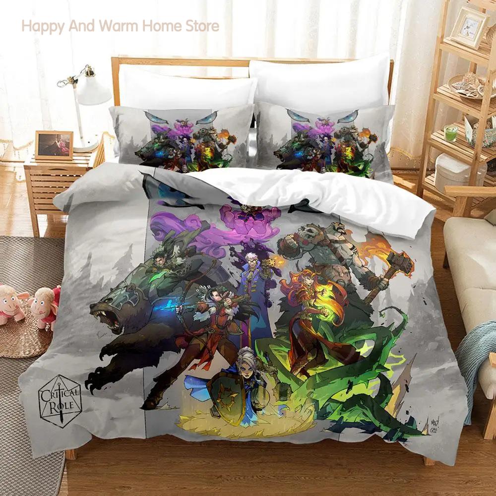 Nuova leggenda di Vox Machina gioco Set Biancheria da Letto Singolo Twin Full Queen King Size Set Letto Camera da Letto Bambini Adulti Set Copripiumino Anime