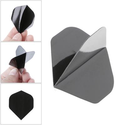 30 Stück hochwertige, schlichte Dart-Flights aus reinem schwarzem PET