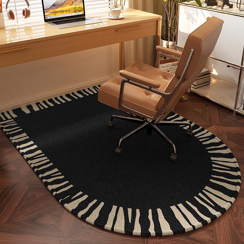 Computerstoel Vloermat Bureau Stoel met Wieltjes Draaistoel Mat Antislip Slaapkamer Voetmat Ladekast Tapijt Huisdecoratie 90x60cm 36x24inch brown