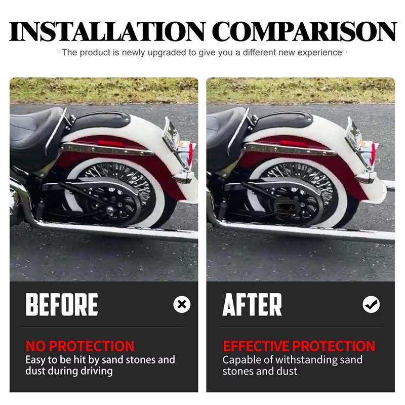 Motorcycle Bar Shield Rear Wheel Axle Cover For  Softail Night Train FXSTB FLSTN FLSTC