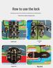 Montessori Busy Board Educational Toy for Toddlers - Lock Picking Dollhouse for Ages 1 and Up
