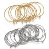 20pcs Stainless Steel Ear Wire Hoops Loop Earrings Big Circle Pendants Gold Color Dangle Drop Earring Jewelry Making DIY No Fade