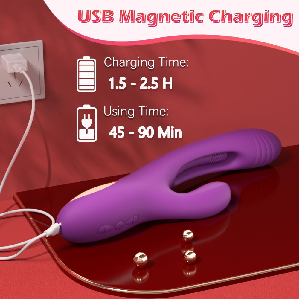 Rechargeable Dildo Flapping Tapping Vibrator for Women G Spot Clitoris Stimulator Dildo Vibrating Nipple Vagina Massager Female Sex Tos Adult Goods